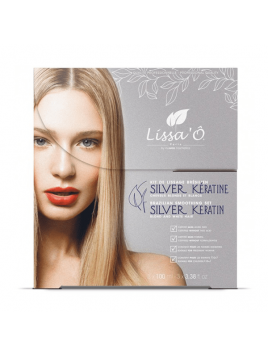 Kit lissage brésilien Silver Kératine Lissa'O avant boîte