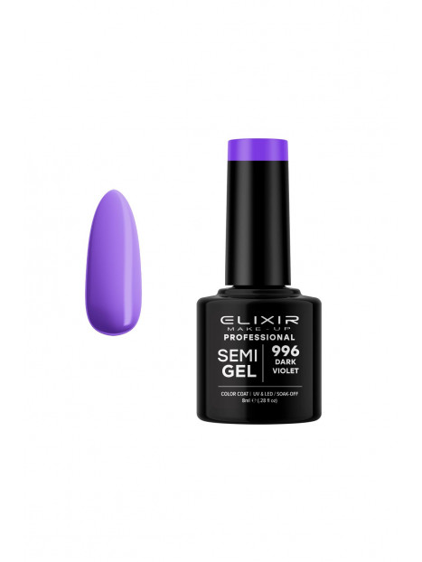 Vernis semi-permanent 996 Dark Violet ELIXIR 8ML