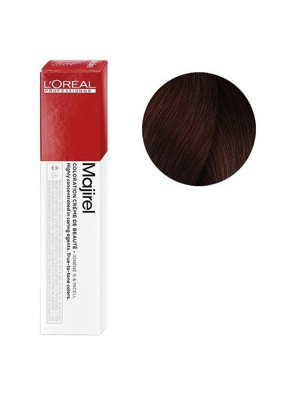 Coloration avec ammoniaque Majirel Absolu n°4.56 Châtain acajou rouge de L'Oréal Professionnel